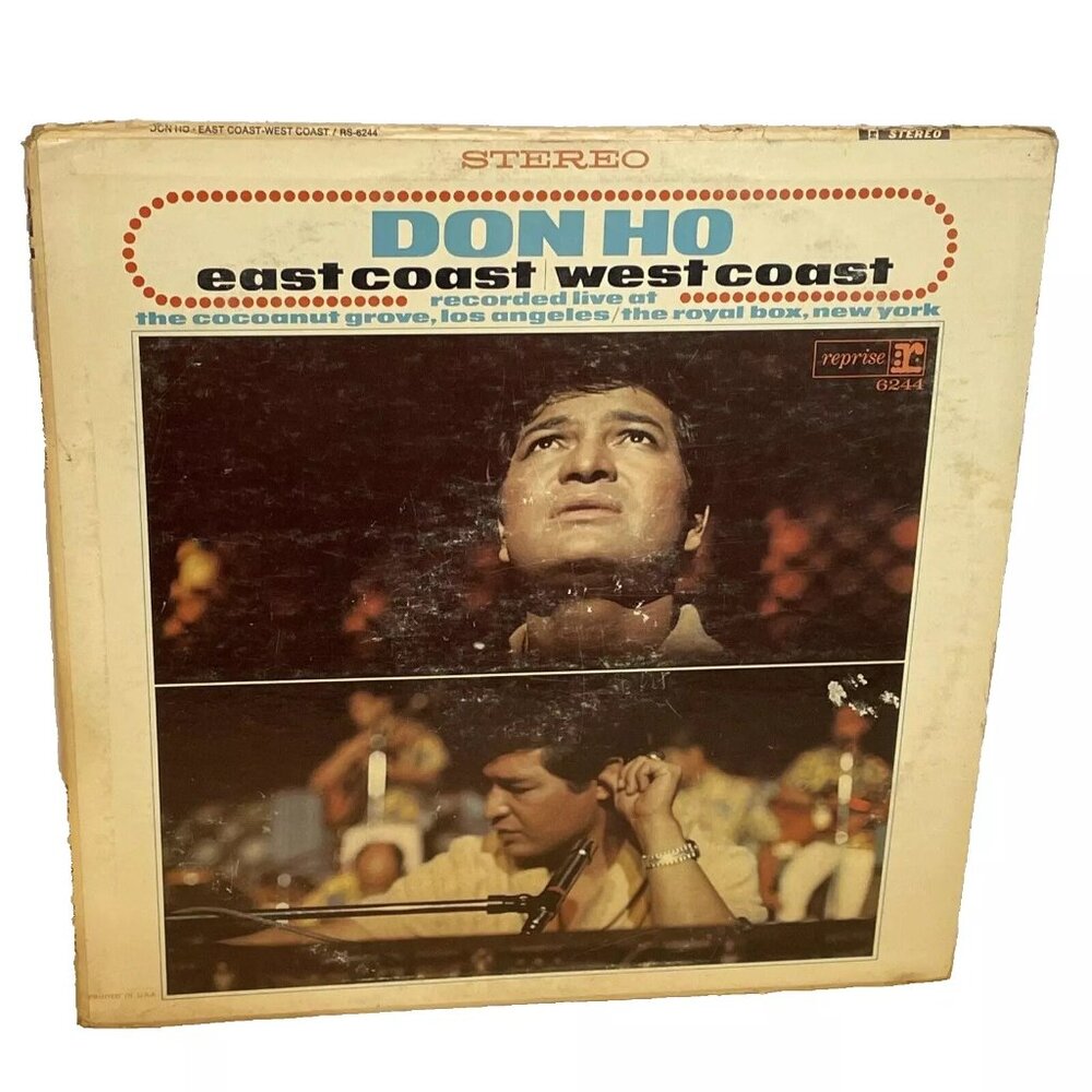 Don Ho And The Aliis East Coast West Coast (Vinyl, 1967) Reprise RS 6244 Good+